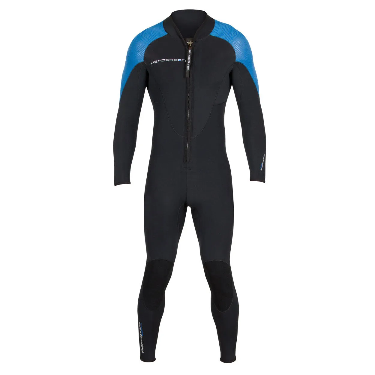 Open Box - Henderson 3mm Mens Thermoprene Pro Front Zip Jumpsuit - Black/Blue - 3X-Large