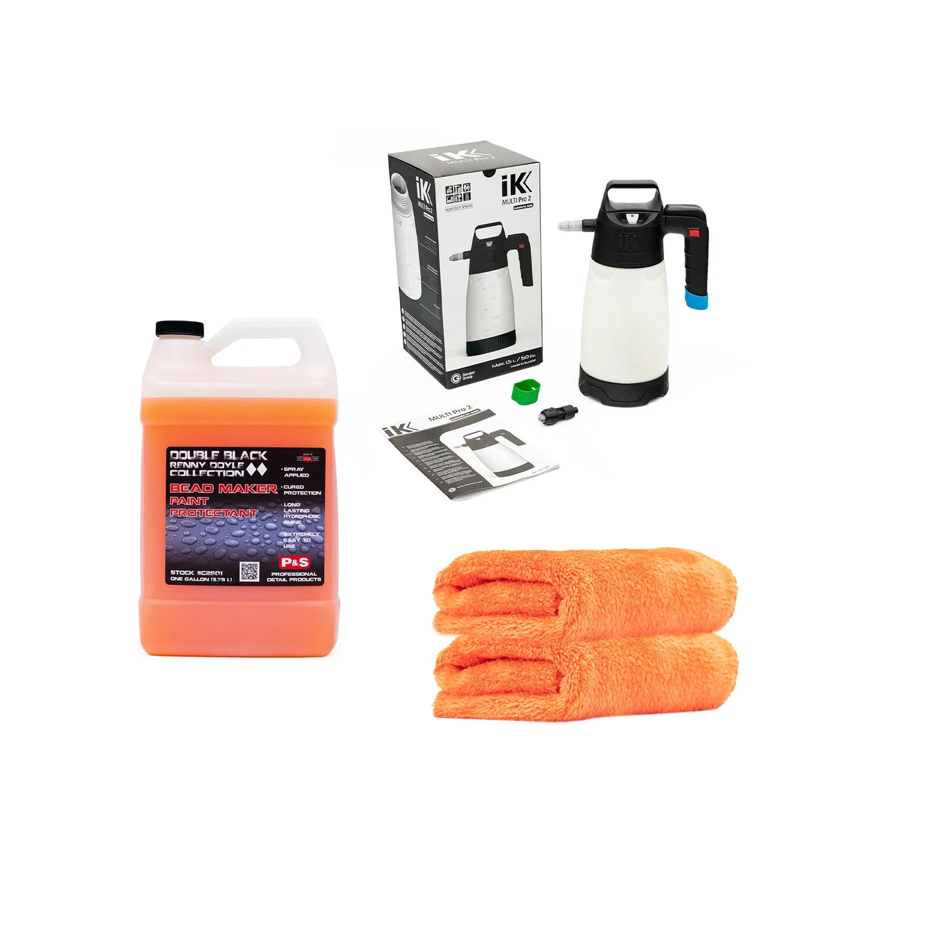 P&S Bead Maker 3.8L   IK Multi Pro 2 Sprayer   2 x Eagle Edgeless 500 Orange Kit (*)