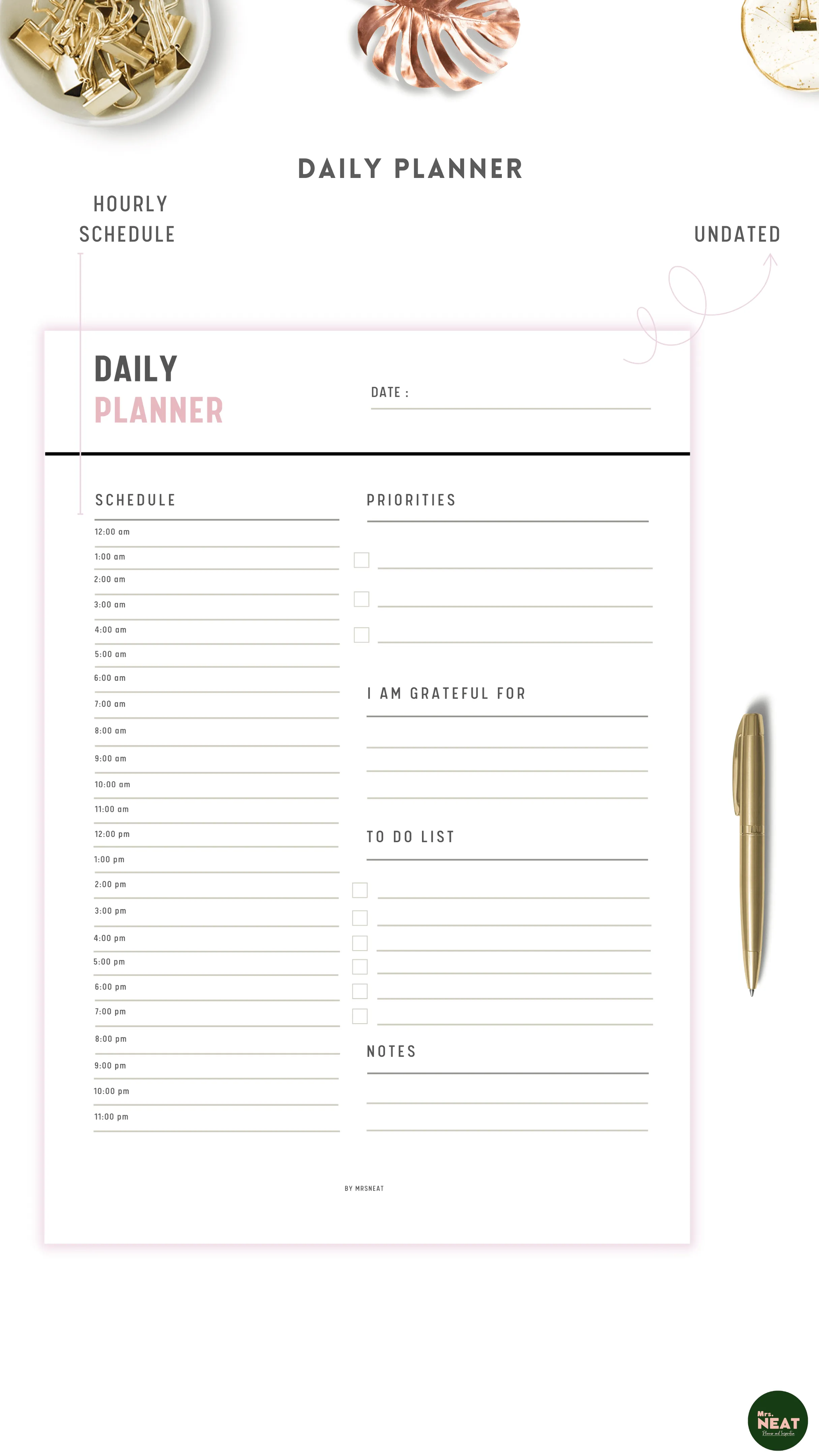 Planner Bundle Printable - M035