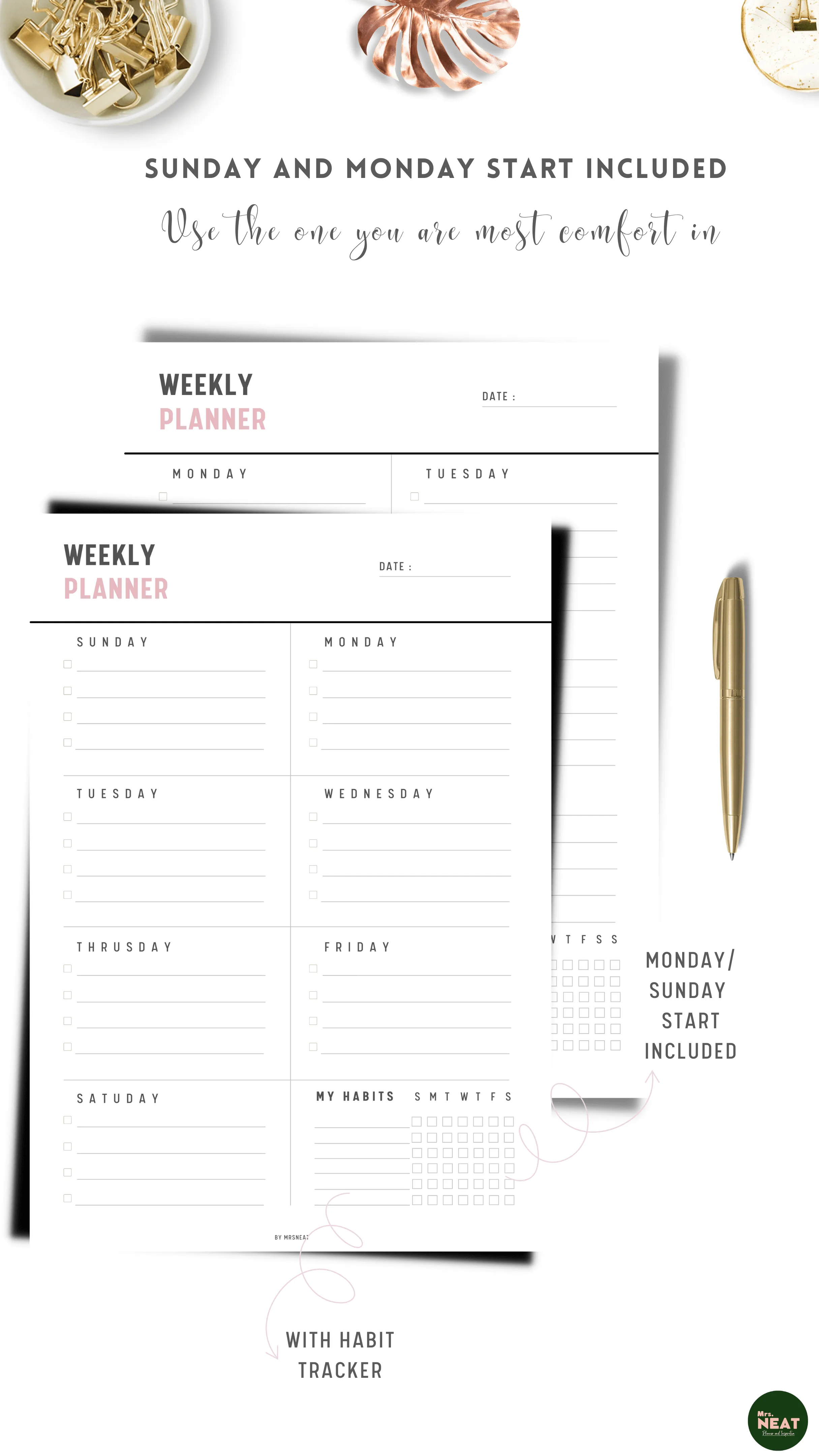 Planner Bundle Printable - M035