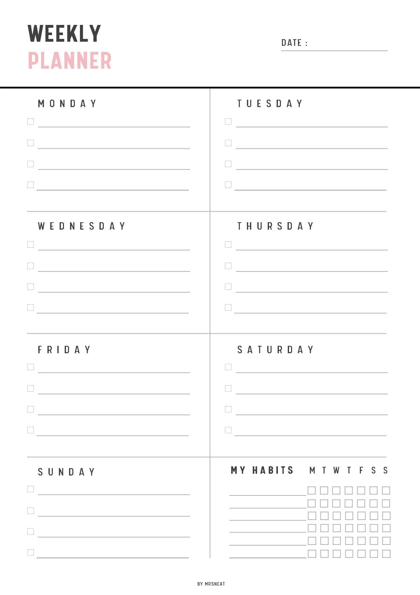 Planner Bundle Printable - M035