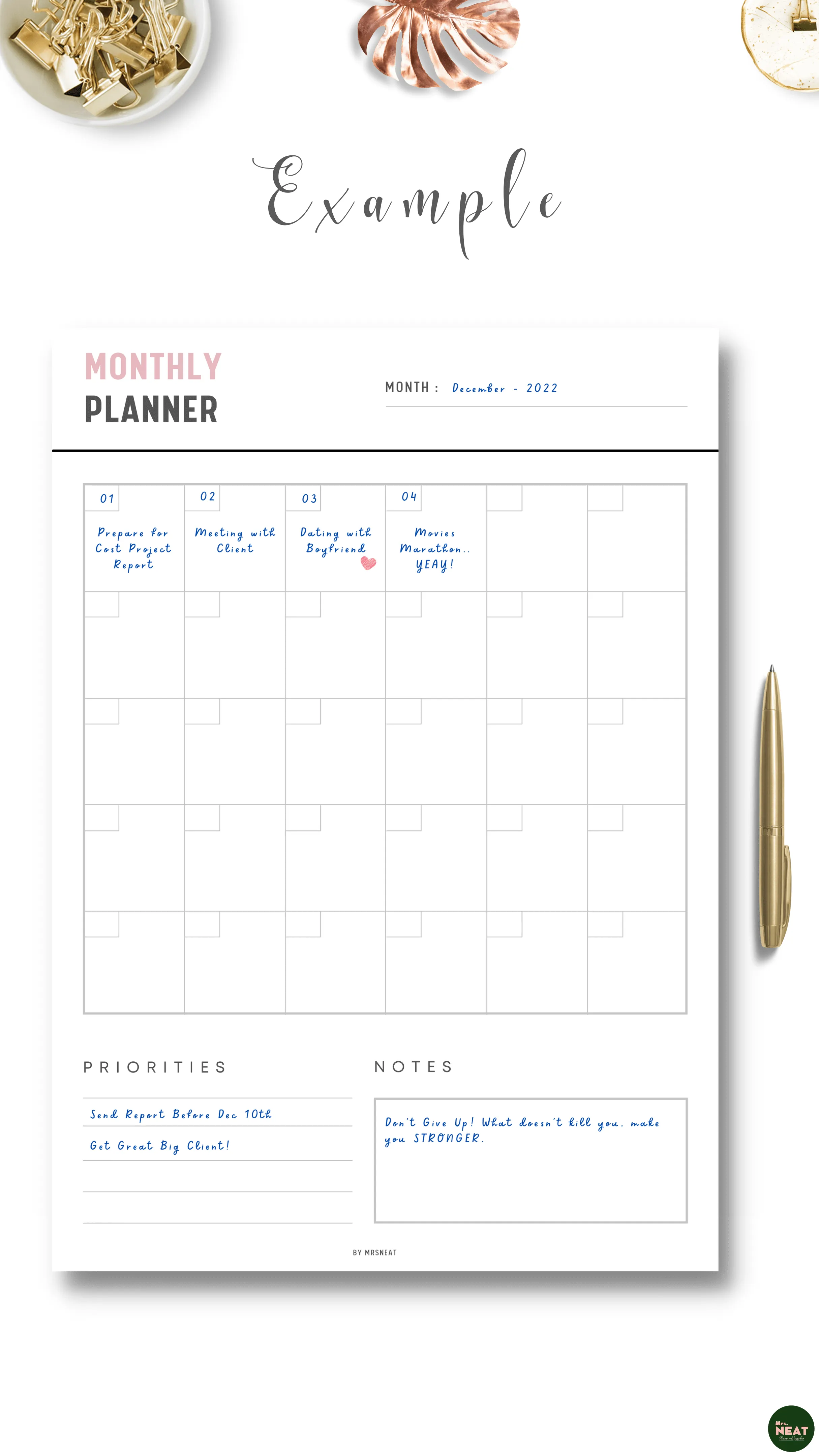 Planner Bundle Printable - M035