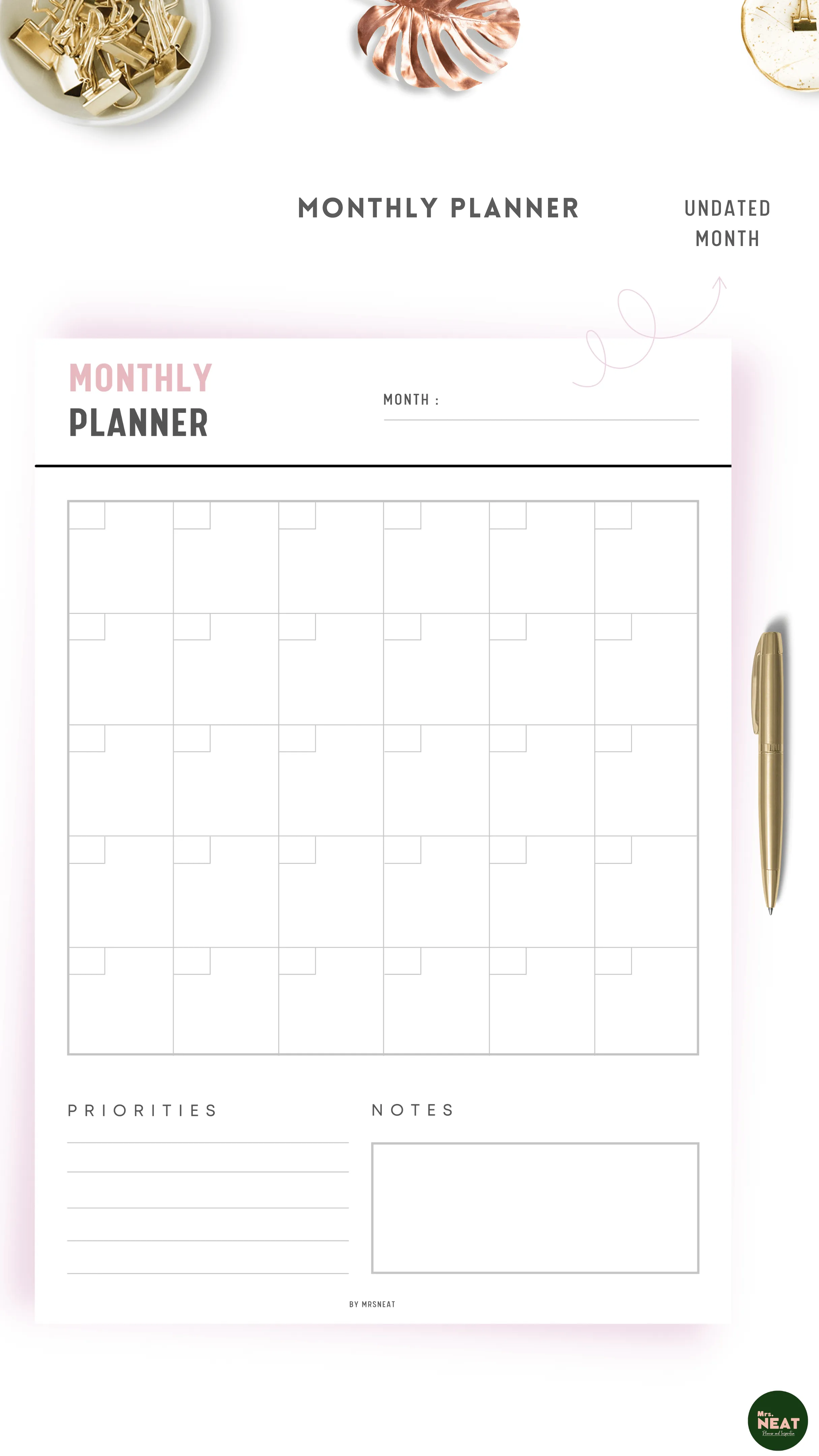 Planner Bundle Printable - M035