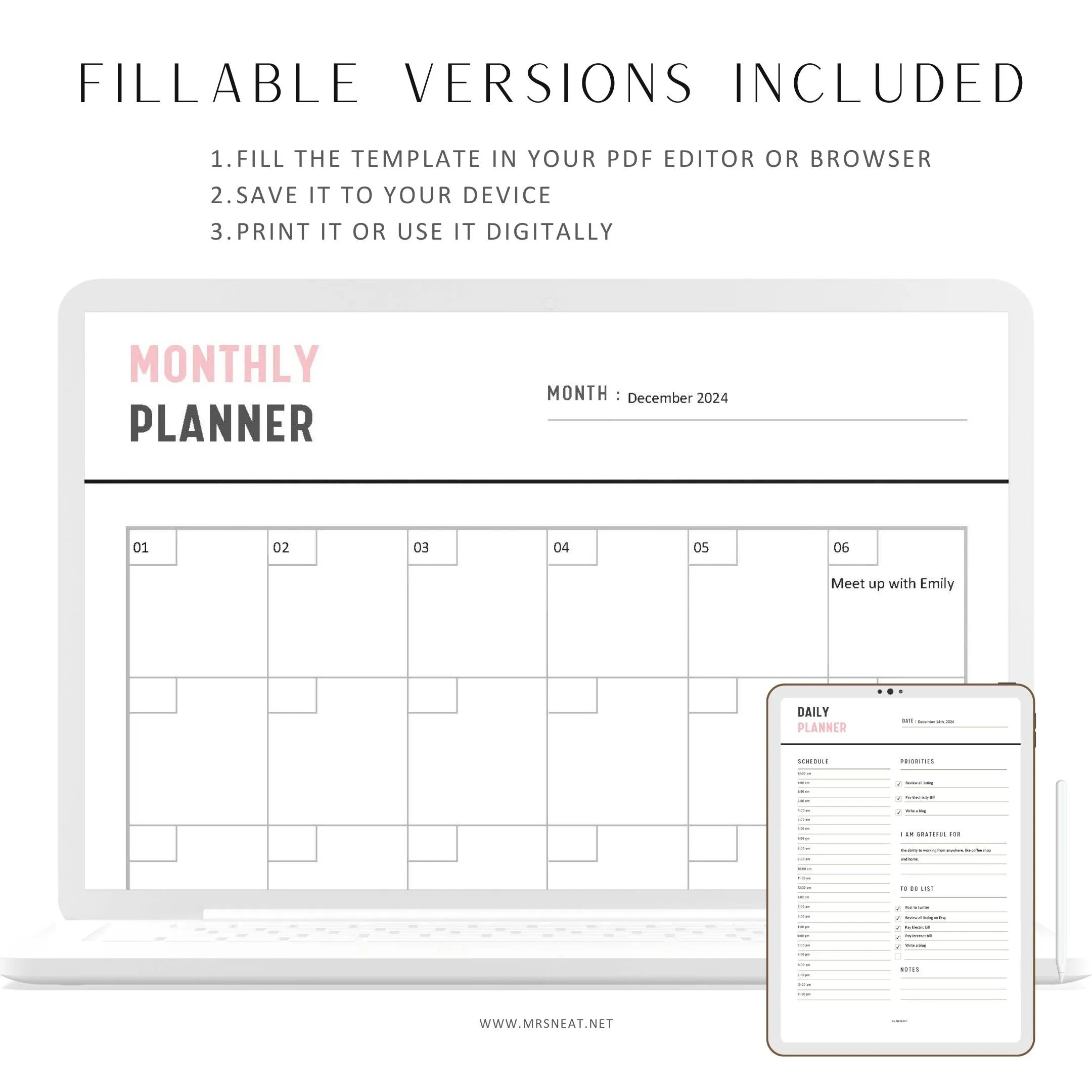 Planner Bundle Printable - M035