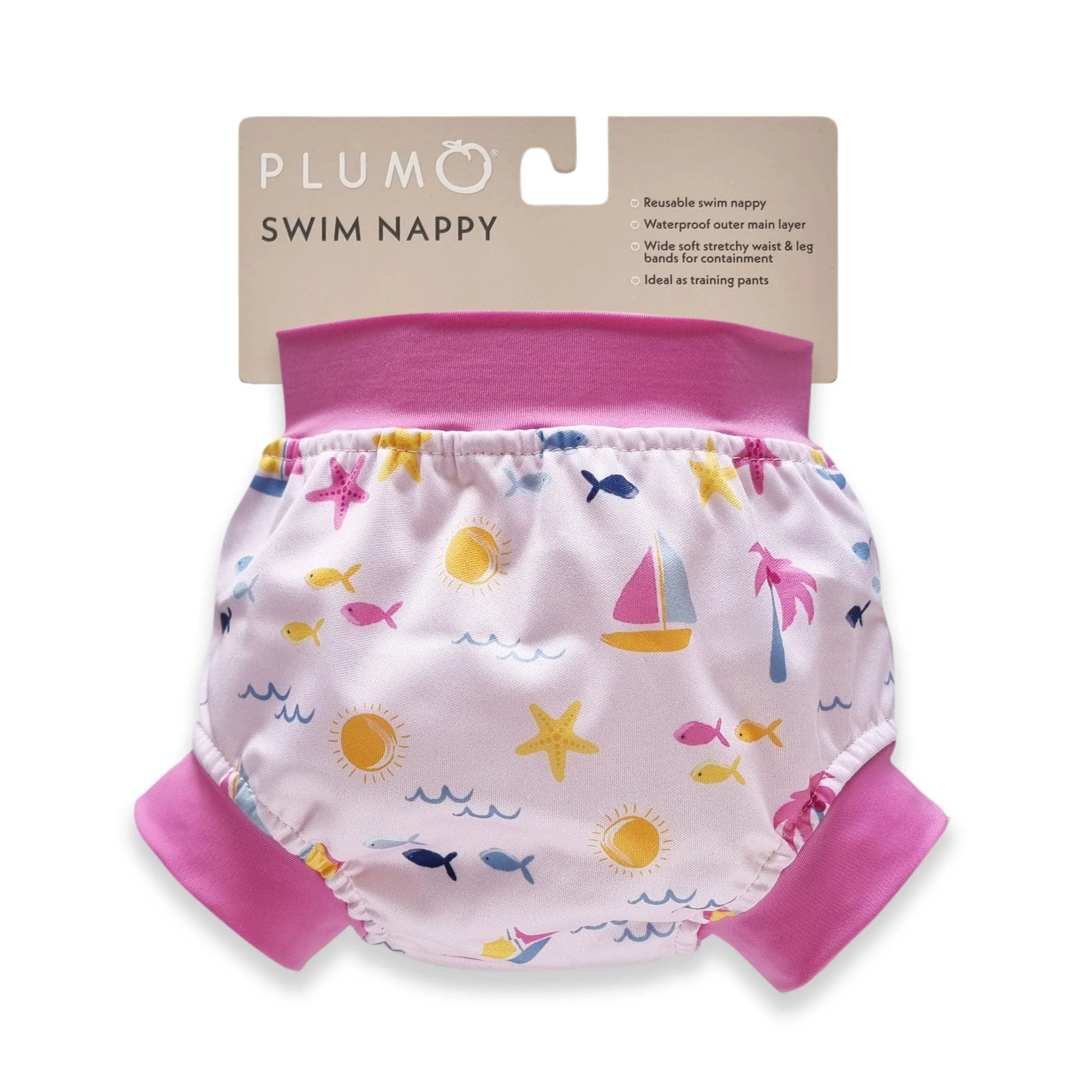 PLUM Swim Nappy - Maui(Pink)