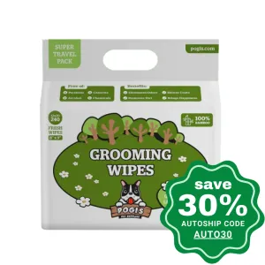 Pogi's Pet Supplies - Grooming Wipes - Green Tea - 240 Packs - 20 x 23 cm