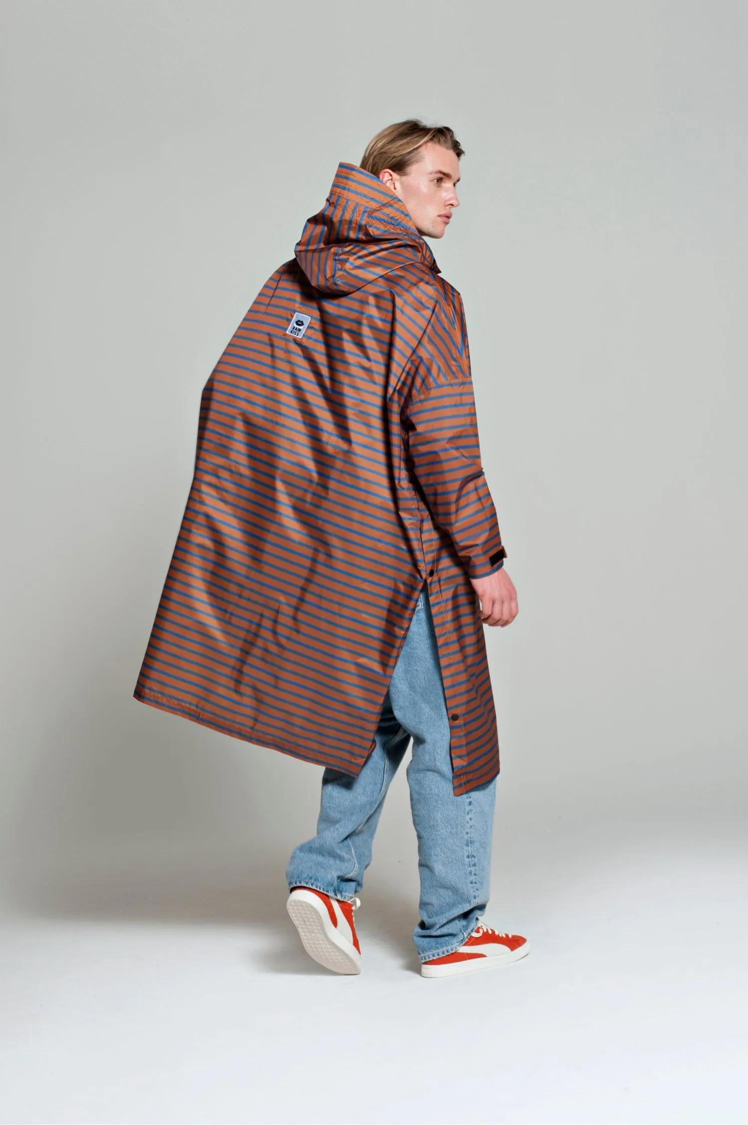 Poncho - Breton Blue