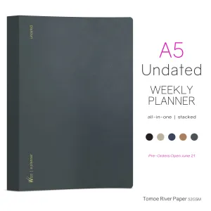 PRE-ORDER | A5 Undated Weekly Planner v.3 | 2025 Edition | All-in-One | Stacked Weekends