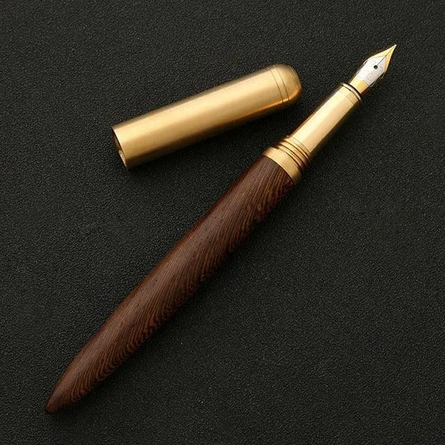 Premium Wooden Fountain Pen - Stylish Writing Instrument for Students and Professionals, Perfect Gift Choice