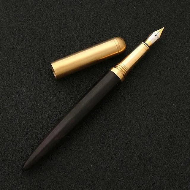 Premium Wooden Fountain Pen - Stylish Writing Instrument for Students and Professionals, Perfect Gift Choice