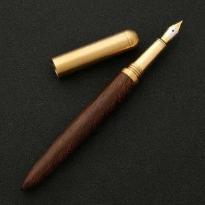 Premium Wooden Fountain Pen - Stylish Writing Instrument for Students and Professionals, Perfect Gift Choice