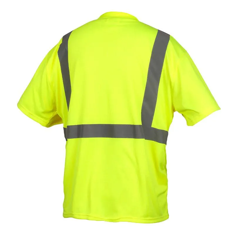 Pyramex RTS21NP Series Hi-Vis Lime T-Shirts RTS2110NP