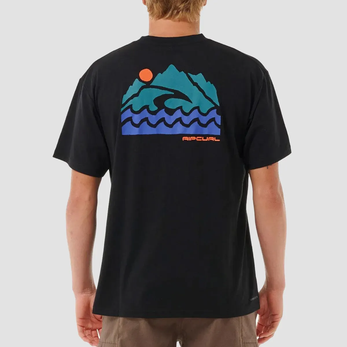 Rip Curl VaporCool Search Trek T-Shirt Black