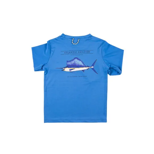 Sailfish L/S Performance T-Shirt in Marina