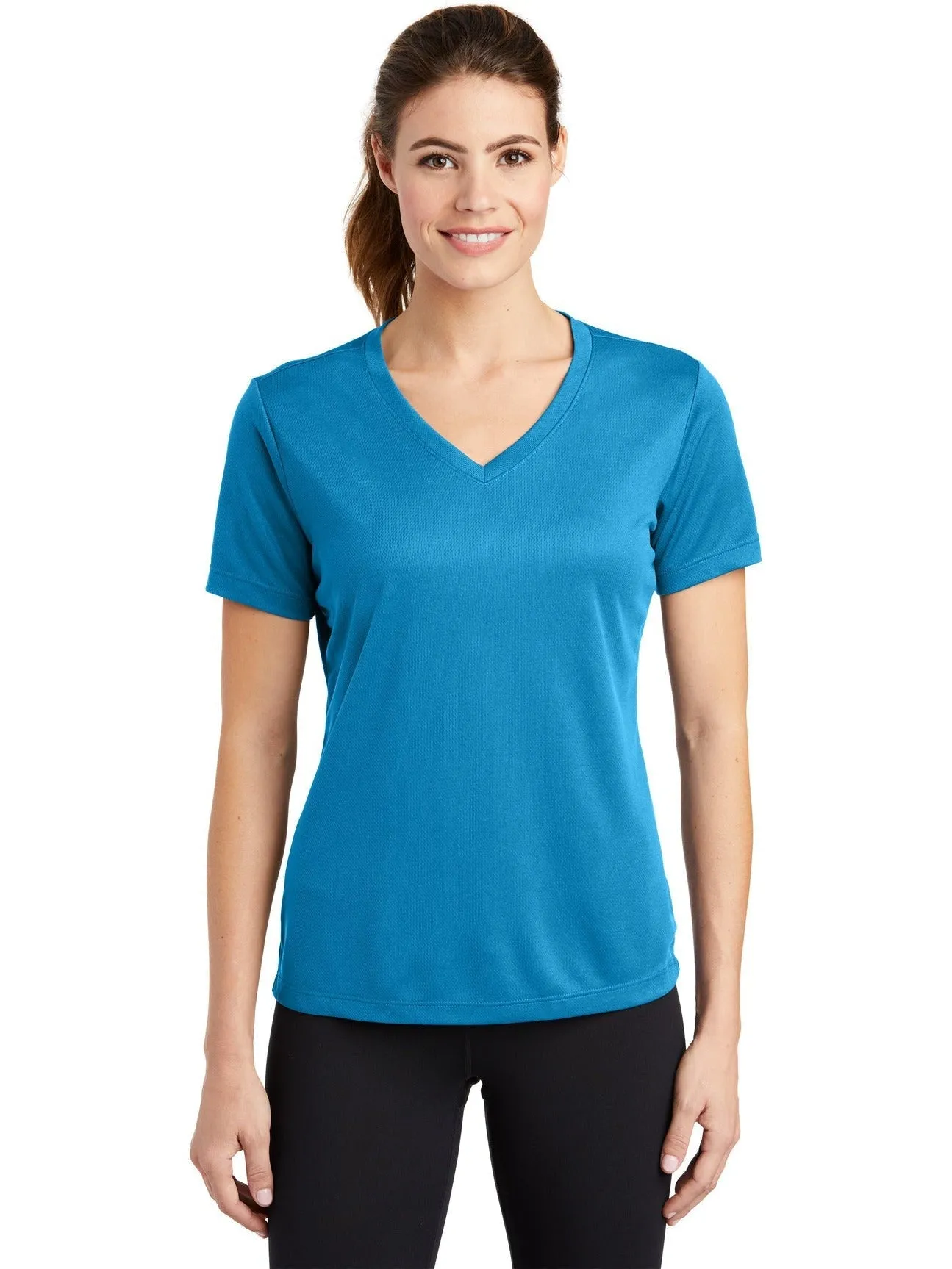 Sport-Tek Ladies Posicharge Racermesh V-Neck Tee