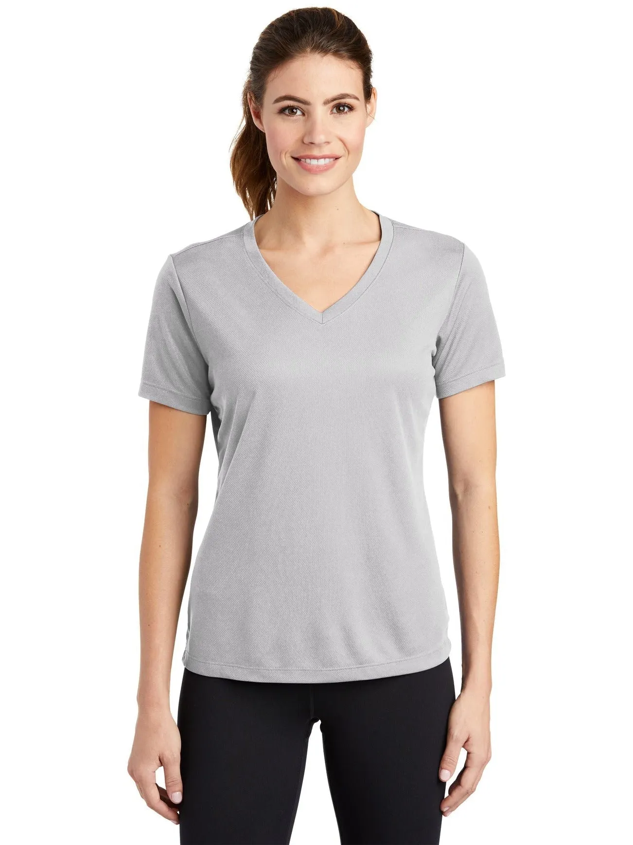 Sport-Tek Ladies Posicharge Racermesh V-Neck Tee