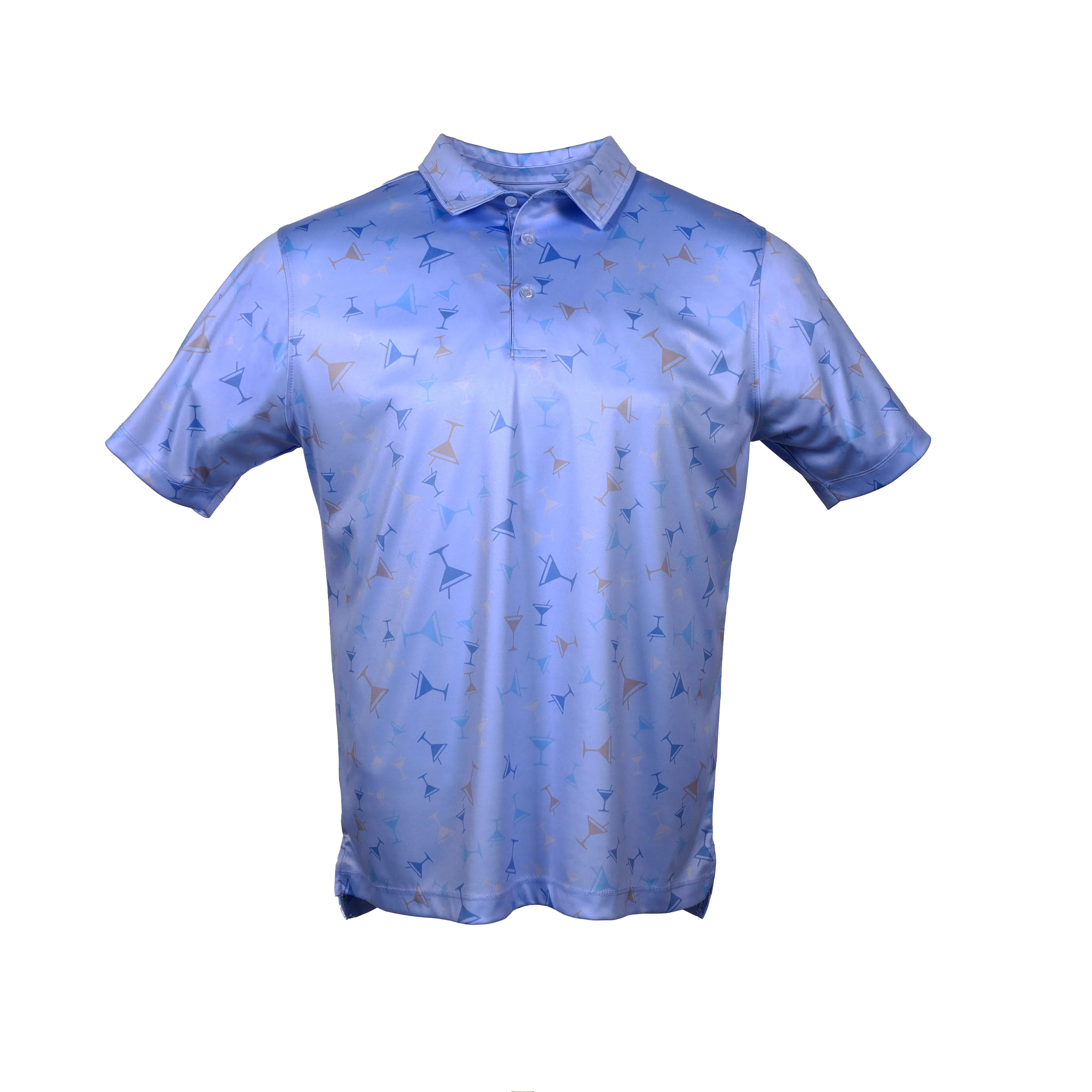 The Old Fashioned - Sky Blue Men's Golf Shirt Polo