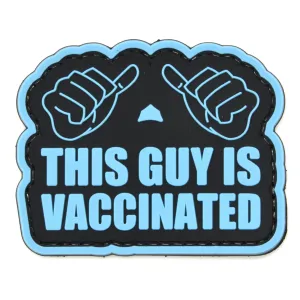 This Guy Is Vaccinated Patch Black/Blue