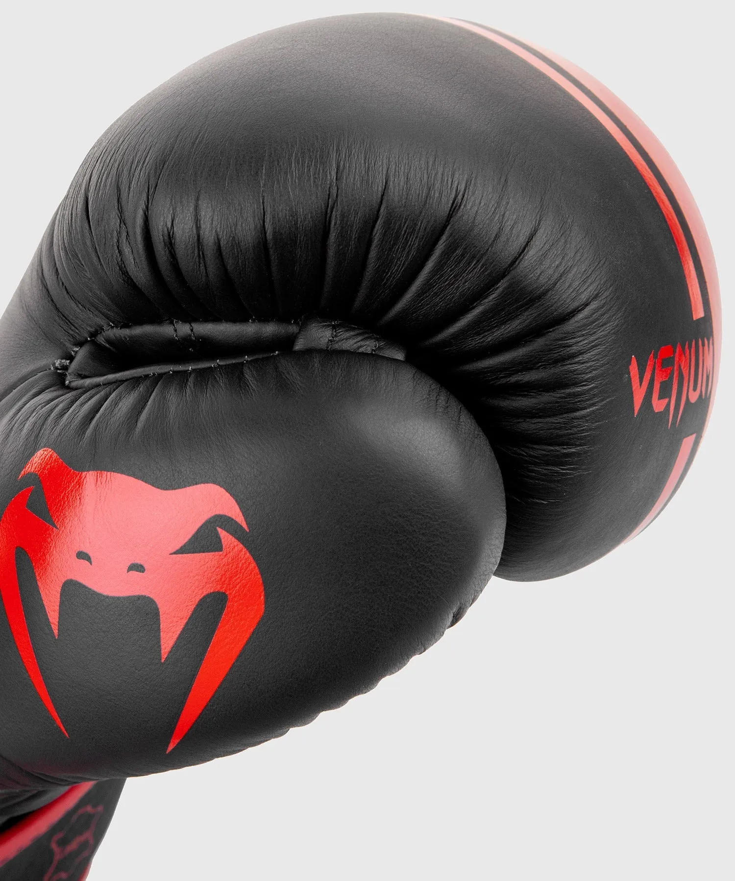 Venum Shield Pro Boxing Gloves Velcro - Black/Red