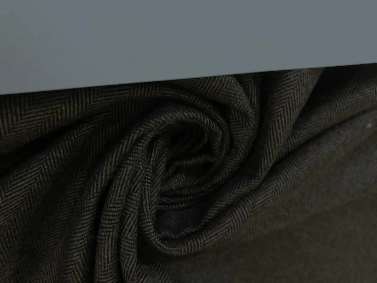 Viscose polyester blended suiting herringbone weave 58 inches wide 147 cms available in navy and brown